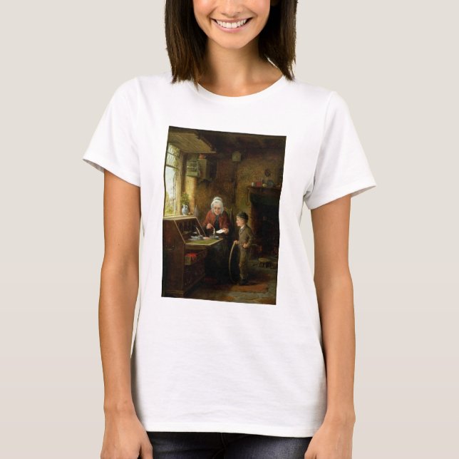 Camiseta Sellado de una carta, 1890 (aceite en el panel) (Anverso)