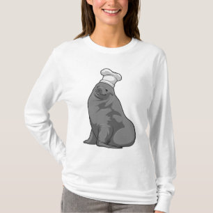 Camiseta Sellar como cocinar con el gorra del chef