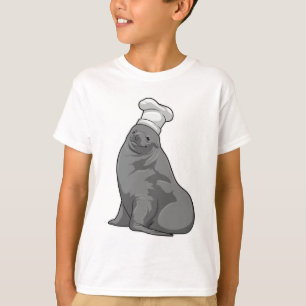 Camiseta Sellar como cocinar con el gorra del chef