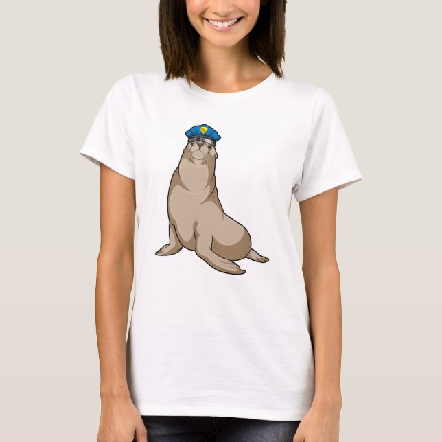 Camiseta Sellar como oficial de policía (Anverso)