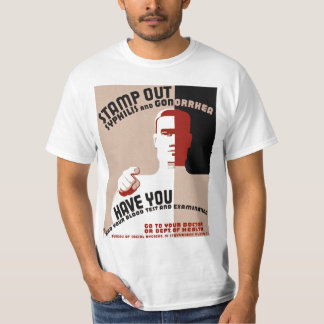 Camiseta Sellar la sífilis y la gonorrea