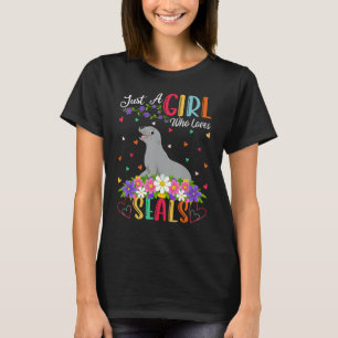 Camiseta Sellar Sólo Un Chica Que Ama Los Sellos