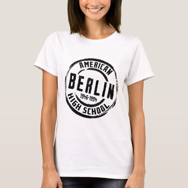 Camiseta Sello americano A004 de la High School secundaria (Anverso)