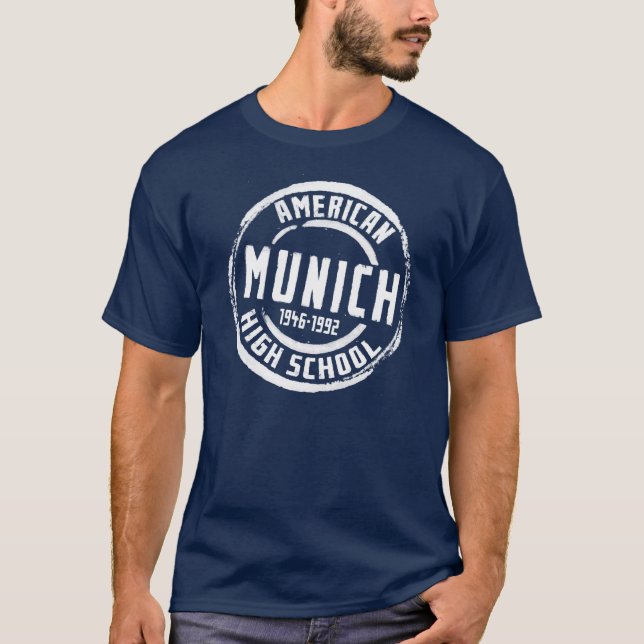 Camiseta Sello americano A004 de la High School secundaria (Anverso)