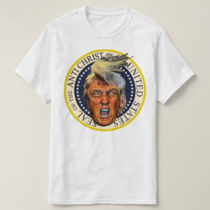 Camiseta Sello Anti Presidente Trump del Anticristo