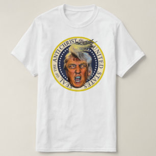Camiseta Sello Anti Presidente Trump del Anticristo