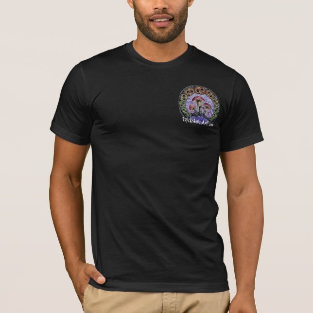 Camiseta sello, club psicodélico del arte (Anverso)