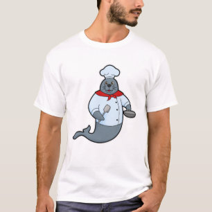 Camiseta Sello como Cocina con Pan & Spatula