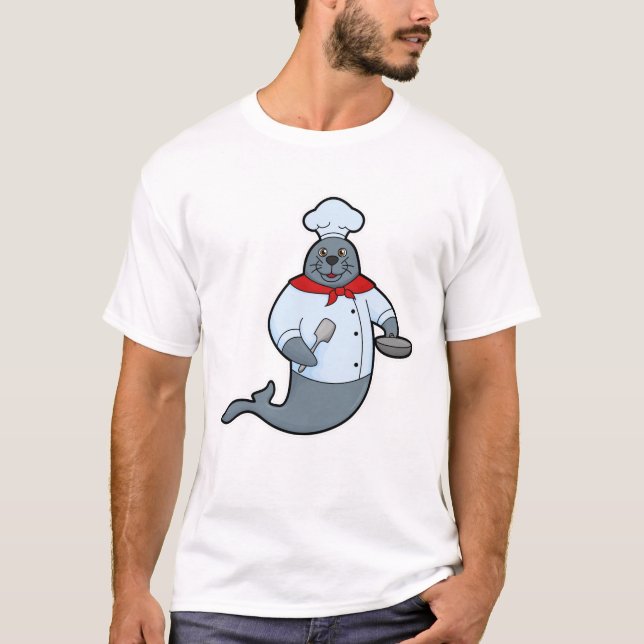Camiseta Sello como Cocina con Pan & Spatula (Anverso)