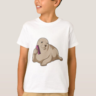 Camiseta Sello como peluquero con comb