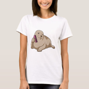 Camiseta Sello como peluquero con comb