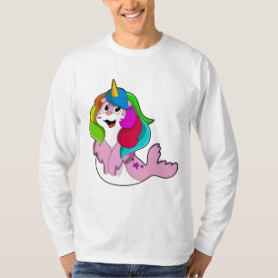 Camiseta Sello como unicornio