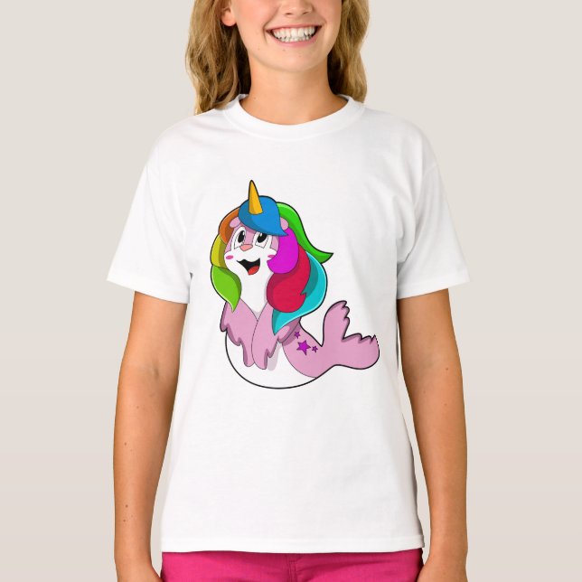 Camiseta Sello como unicornio (Anverso)