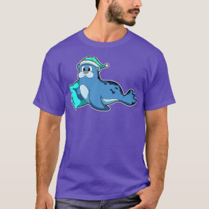 Camiseta Sello con almohada y tapón para dormir