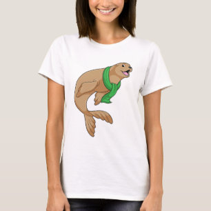 Camiseta Sello con bufanda
