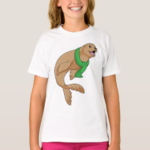 Camiseta Sello con bufanda