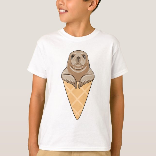 Camiseta Sello con crema de helado (Anverso)