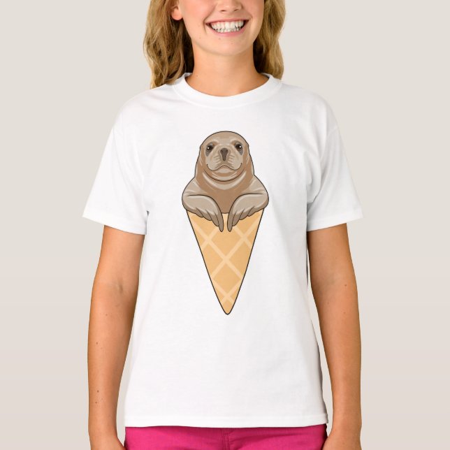 Camiseta Sello con crema de helado (Anverso)