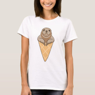 Camiseta Sello con crema de helado