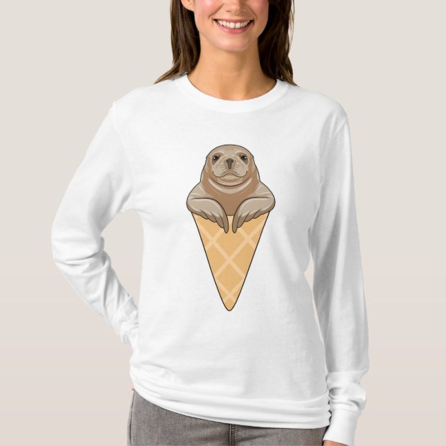 Camiseta Sello con crema de helado (Anverso)