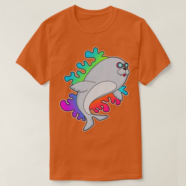 Camiseta Sello con gafas 2 (Diseño del anverso)
