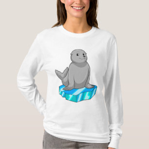 Camiseta Sello con hilo de hielo