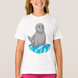 Camiseta Sello con hilo de hielo