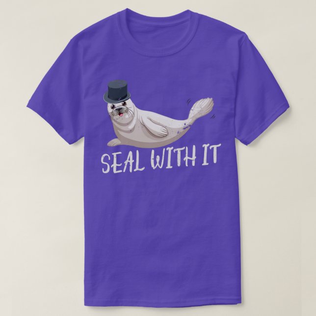 Camiseta Sello con león marino divertido (Diseño del anverso)