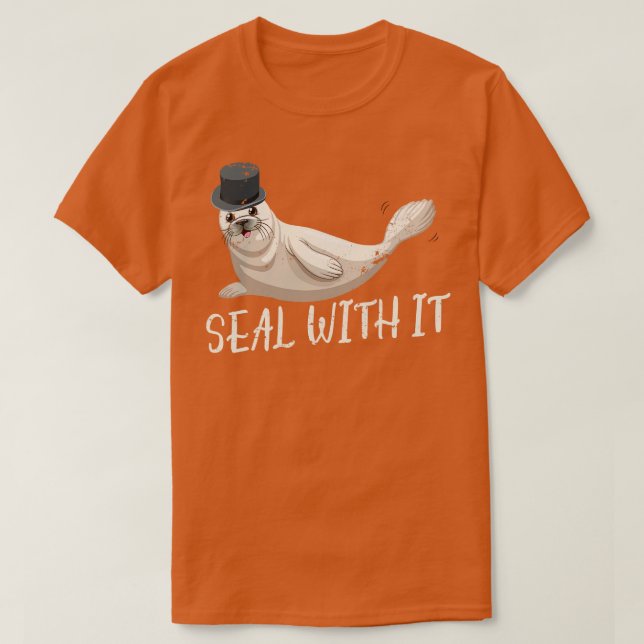 Camiseta Sello con león marino divertido (Diseño del anverso)