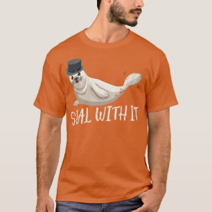 Camiseta Sello con león marino divertido