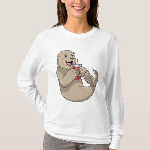 Camiseta Sello con tapón con paja