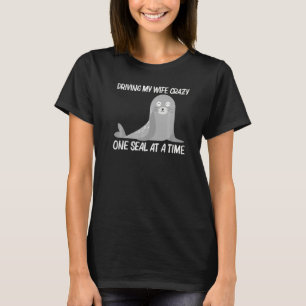 Camiseta Sello Cute Para Hombres Papa Boys Sea Lion Zoo Ani