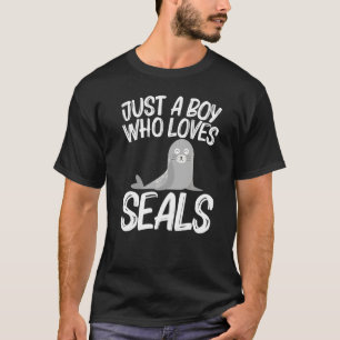 Camiseta Sello Cute Para Niños Zoológico De Leones Marinos