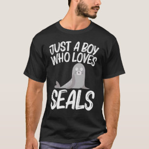 Camiseta Sello Cute Para Niños Zoológico De Leones Marinos