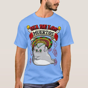 Camiseta Sello de animales Dia De Los Muertos