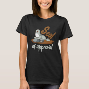 Camiseta Sello de aprobación de Backprint Sello de aprobaci