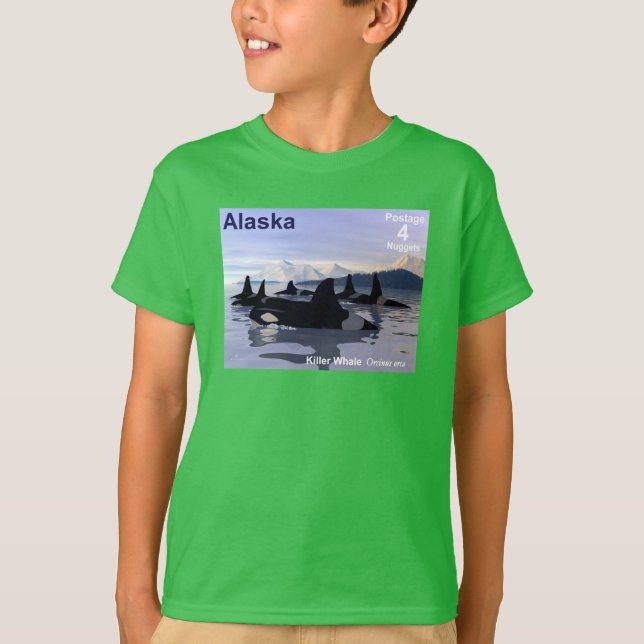 Camiseta Sello de ballenas asesinas de Alaska (Anverso)
