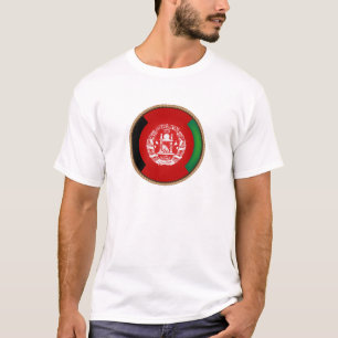 Camiseta Sello de bandera de Afganistán de Guay