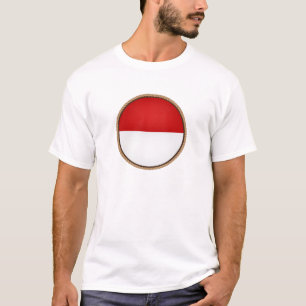 Camiseta Sello de bandera de Guay Indonesia