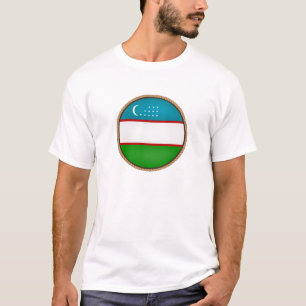 Camiseta Sello de bandera de Guay Uzbekistán