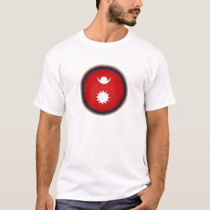 Camiseta Sello de bandera de Nepal de Guay