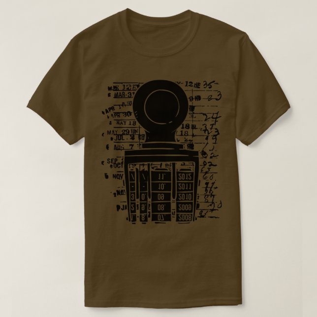 Camiseta Sello de biblioteca de libros (Diseño del anverso)