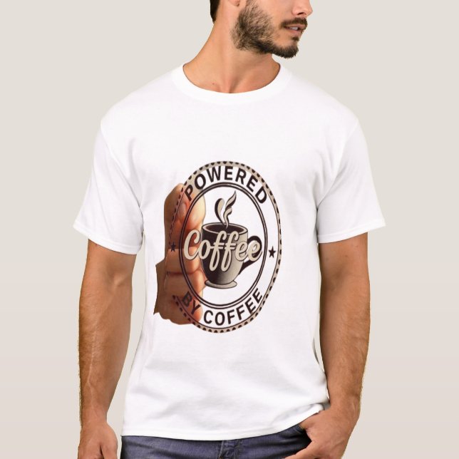 Camiseta Sello de Café Vintage de Mano (Anverso)