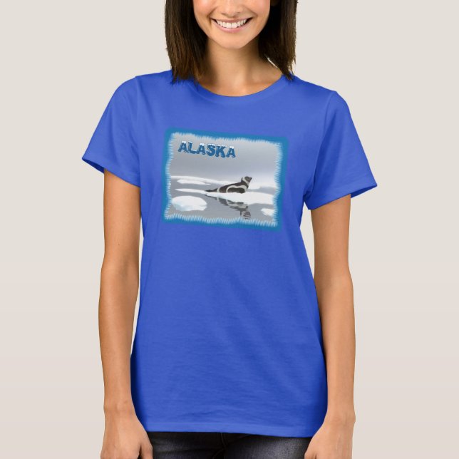 Camiseta Sello De Cinta En El Hielo (Anverso)