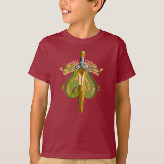 Camiseta Sello de Dragón de Fuego Rubí