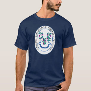 Camiseta Sello de estado de Connecticut, Estados Unidos