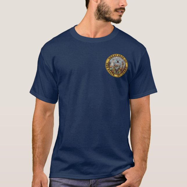 Camiseta Sello de Estado de Idaho (Anverso)