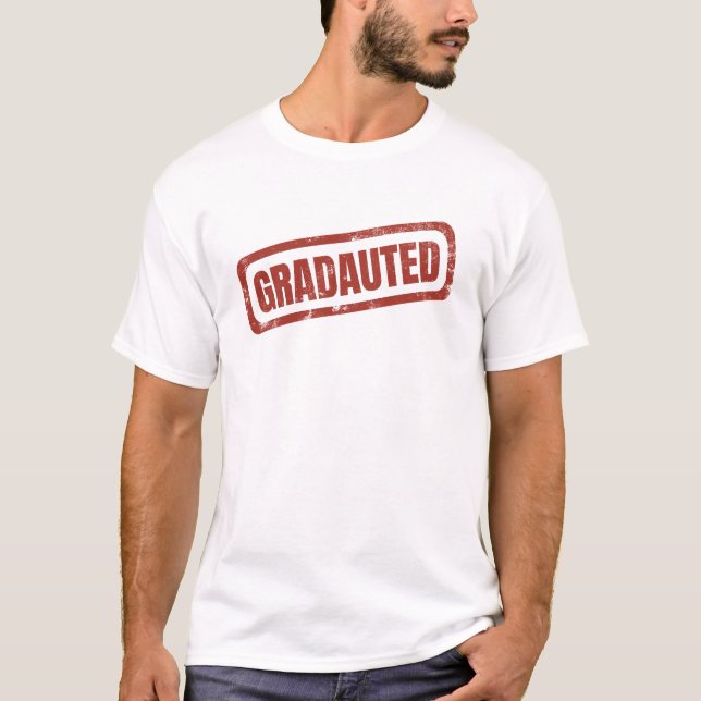 Camiseta Sello de graduado Graduado (Anverso)