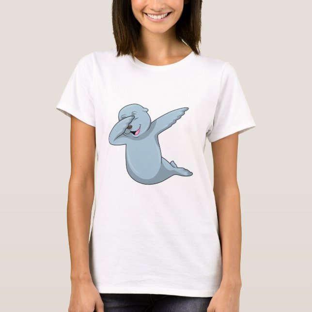 Camiseta Sello de Hip Hop Dance Dab (Anverso)