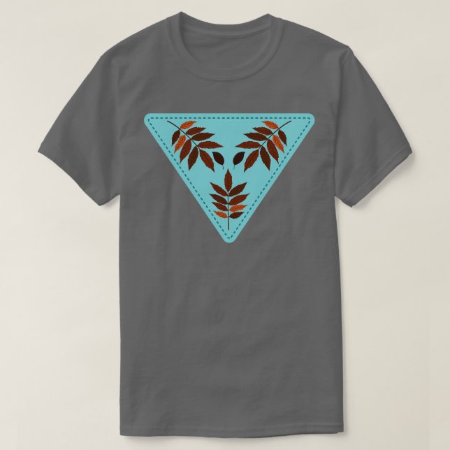 Camiseta Sello de hoja de corte (Diseño del anverso)